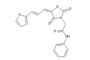 2-[5-[3-(2-furyl)prop-2-enylidene]-2,4-diketo-thiazolidin-3-yl]-N-phenyl-acetamide