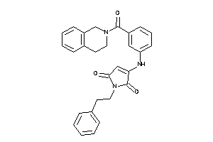 3-[3-(3,4-dihydro-1H-isoquinoline-2-carbonyl)anilino]-1-phenethyl-3-pyrroline-2,5-quinone