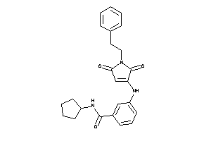 N-cyclopentyl-3-[(2,5-diketo-1-phenethyl-3-pyrrolin-3-yl)amino]benzamide