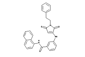 3-[(2,5-diketo-1-phenethyl-3-pyrrolin-3-yl)amino]-N-(1-naphthyl)benzamide