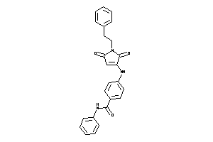 4-[(2,5-diketo-1-phenethyl-3-pyrrolin-3-yl)amino]-N-phenyl-benzamide