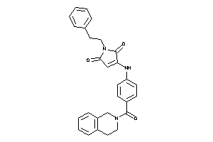 3-[4-(3,4-dihydro-1H-isoquinoline-2-carbonyl)anilino]-1-phenethyl-3-pyrroline-2,5-quinone