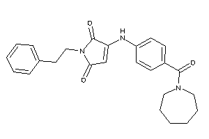 3-[4-(azepane-1-carbonyl)anilino]-1-phenethyl-3-pyrroline-2,5-quinone