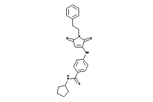 N-cyclopentyl-4-[(2,5-diketo-1-phenethyl-3-pyrrolin-3-yl)amino]benzamide