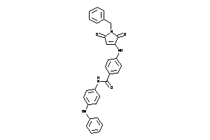 N-(4-anilinophenyl)-4-[(1-benzyl-2,5-diketo-3-pyrrolin-3-yl)amino]benzamide