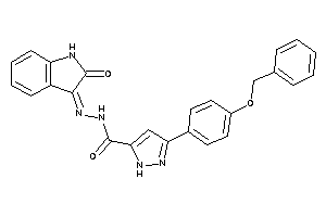 3-(4-benzoxyphenyl)-N-[(2-ketoindolin-3-ylidene)amino]-1H-pyrazole-5-carboxamide