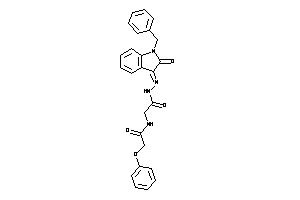 Image of N-[(1-benzyl-2-keto-indolin-3-ylidene)amino]-2-[(2-phenoxyacetyl)amino]acetamide