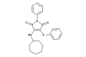 3-(cycloheptylamino)-1-phenyl-4-(phenylthio)-3-pyrroline-2,5-quinone