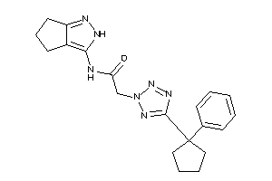 2-[5-(1-phenylcyclopentyl)tetrazol-2-yl]-N-(2,4,5,6-tetrahydrocyclopenta[c]pyrazol-3-yl)acetamide