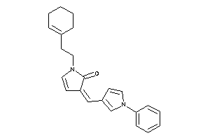 1-(2-cyclohexen-1-ylethyl)-3-[(1-phenylpyrrol-3-yl)methylene]-2-pyrrolin-2-one