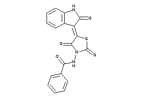 Image of N-[4-keto-5-(2-ketoindolin-3-ylidene)-2-thioxo-thiazolidin-3-yl]benzamide