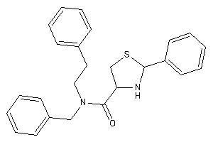 N-benzyl-N-phenethyl-2-phenyl-thiazolidine-4-carboxamide