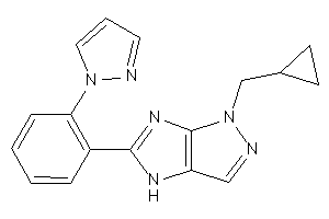 1-(cyclopropylmethyl)-5-(2-pyrazol-1-ylphenyl)-4H-pyrazolo[3,4-d]imidazole