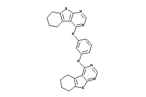 4-[3-(5,6,7,8-tetrahydrobenzothiopheno[2,3-d]pyrimidin-4-yloxy)phenoxy]-5,6,7,8-tetrahydrobenzothiopheno[2,3-d]pyrimidine