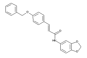 N-(1,3-benzodioxol-5-yl)-3-(4-benzoxyphenyl)acrylamide