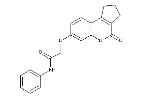 Image of 2-[(4-keto-2,3-dihydro-1H-cyclopenta[c]chromen-7-yl)oxy]-N-phenyl-acetamide