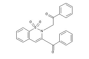 2-(3-benzoyl-1,1-diketo-benzo[e]thiazin-2-yl)-1-phenyl-ethanone