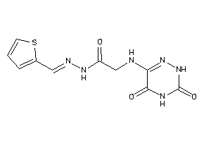 2-[(3,5-diketo-2H-1,2,4-triazin-6-yl)amino]-N-(2-thenylideneamino)acetamide