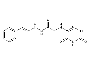 2-[(3,5-diketo-2H-1,2,4-triazin-6-yl)amino]-N'-styryl-acetohydrazide