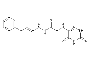 2-[(3,5-diketo-2H-1,2,4-triazin-6-yl)amino]-N'-(3-phenylprop-1-enyl)acetohydrazide