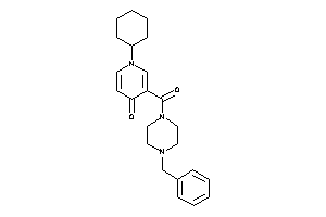 3-(4-benzylpiperazine-1-carbonyl)-1-cyclohexyl-4-pyridone