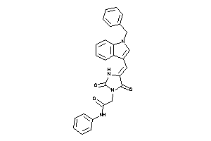 2-[4-[(1-benzylindol-3-yl)methylene]-2,5-diketo-imidazolidin-1-yl]-N-phenyl-acetamide