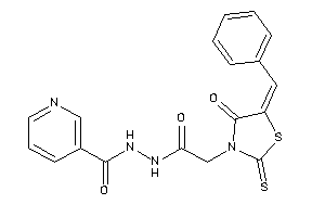 N'-[2-(5-benzal-4-keto-2-thioxo-thiazolidin-3-yl)acetyl]nicotinohydrazide