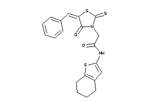 2-(5-benzal-4-keto-2-thioxo-thiazolidin-3-yl)-N-(4,5,6,7-tetrahydrobenzothiophen-2-yl)acetamide