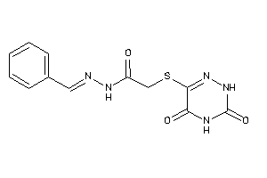 N-(benzalamino)-2-[(3,5-diketo-2H-1,2,4-triazin-6-yl)thio]acetamide