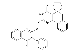 2-[[(4-keto-3-phenyl-quinazolin-2-yl)thio]methyl]spiro[3,6-dihydrobenzo[h]quinazoline-5,1'-cyclopentane]-4-one