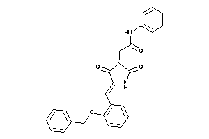 2-[4-(2-benzoxybenzylidene)-2,5-diketo-imidazolidin-1-yl]-N-phenyl-acetamide