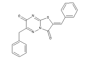 Image of 2-benzal-6-benzyl-thiazolo[3,2-b][1,2,4]triazine-3,7-quinone