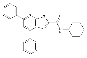 N-cyclohexyl-4,6-diphenyl-thieno[2,3-b]pyridine-2-carboxamide