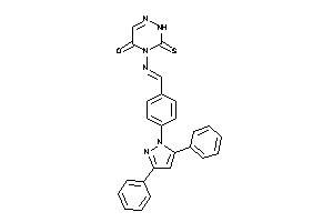 4-[[4-(3,5-diphenylpyrazol-1-yl)benzylidene]amino]-3-thioxo-2H-1,2,4-triazin-5-one