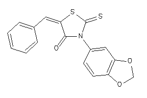 5-benzal-3-(1,3-benzodioxol-5-yl)-2-thioxo-thiazolidin-4-one