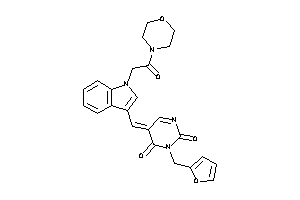 3-(2-furfuryl)-5-[[1-(2-keto-2-morpholino-ethyl)indol-3-yl]methylene]pyrimidine-2,4-quinone