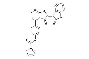 Furan-2-carboxylic Acid [4-[3-keto-2-(2-ketoindolin-3-ylidene)-5H-thiazolo[3,2-a]pyrimidin-5-yl]phenyl] Ester