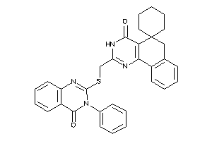 2-[[(4-keto-3-phenyl-quinazolin-2-yl)thio]methyl]spiro[3,6-dihydrobenzo[h]quinazoline-5,1'-cyclohexane]-4-one