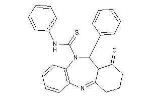 Image of 7-keto-N,6-diphenyl-6a,8,9,10-tetrahydro-6H-benzo[c][1,5]benzodiazepine-5-carbothioamide