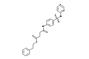 Image of 4-keto-4-[4-(4-pyrimidylsulfamoyl)anilino]butyric Acid Phenethyl Ester