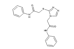 2-[[4-(2-anilino-2-keto-ethyl)-1,2,4-triazol-3-yl]thio]-N-phenyl-acetamide