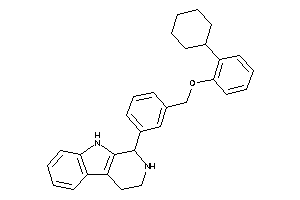 1-[3-[(2-cyclohexylphenoxy)methyl]phenyl]-2,3,4,9-tetrahydro-1H-$b-carboline