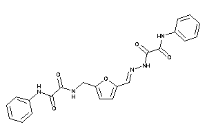 N-[[5-[[(2-anilino-2-keto-acetyl)hydrazono]methyl]-2-furyl]methyl]-N'-phenyl-oxamide