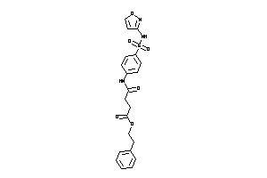 Image of 4-[4-(isoxazol-3-ylsulfamoyl)anilino]-4-keto-butyric Acid Phenethyl Ester