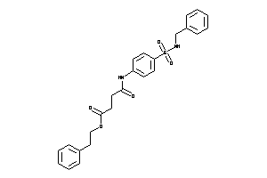 Image of 4-[4-(benzylsulfamoyl)anilino]-4-keto-butyric Acid Phenethyl Ester