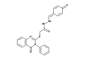 Image of N'-[(4-ketocyclohexa-2,5-dien-1-ylidene)methyl]-2-[(4-keto-3-phenyl-quinazolin-2-yl)thio]acetohydrazide