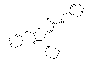 N-benzyl-2-(5-benzyl-4-keto-3-phenyl-thiazolidin-2-ylidene)acetamide