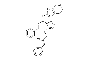 2-[[(benzylthio)BLAHyl]thio]-N-phenyl-acetamide