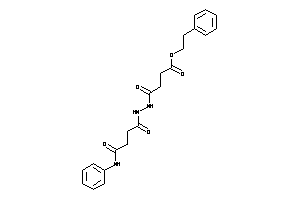 Image of 4-[N'-(4-anilino-4-keto-butanoyl)hydrazino]-4-keto-butyric Acid Phenethyl Ester