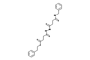 Image of 4-[N'-[4-(benzylamino)-4-keto-butanoyl]hydrazino]-4-keto-butyric Acid Phenethyl Ester